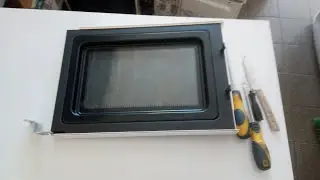 DESMONTANDO PORTA DO MICROONDAS