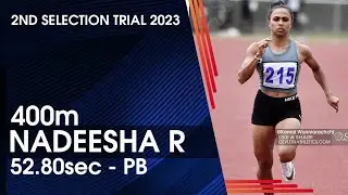 Nadeesha Ramanayaka clocked 52.80sec in 400m Women Third fastest - 2nd National Selection Trial 2023