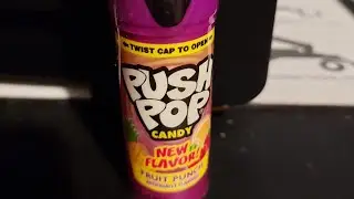 Mini Josh's Snack & Candy Reviews Push Pop New! Flavor Fruit Punch