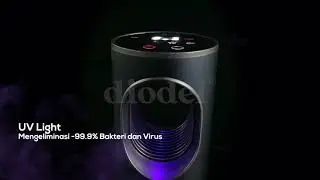 Diodel Air Purifier 3 in 1 HEPA UV Sterilizer -99.9% Bacteria killing