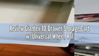 Review Giantex 10-Drawer Storage Cart w/Universal Wheel, Rolling Cart w/Handle, Home Organizer Stora