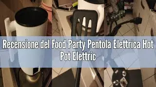 Avis sur la Food Party Hot Pot Chinese Electric Fondue Pot with Steamer Pot 1.8L 220V Hotpot Electri