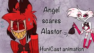 Angel scares Alastor - Hunicast animation - Hazbin Hotel (13+)
