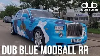 Seen Through Glass collects DUB Blue Camo Rolls Royce for MODBALL