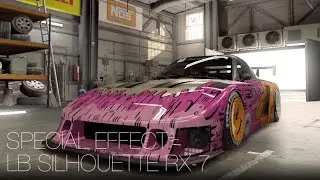 【CSR2】SPECIAL EFFECT LB SILHOUETTE RX-7 &bull; tune & shift &bull; 7.622