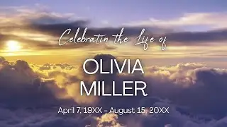 Elegant Funeral Slideshow Video | Editable Canva Template with Music | Celebration of Life Slideshow