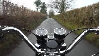 BSA A10 650 test run after top end rebuild by Performance Classics.