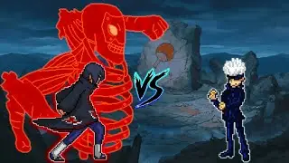 ITACHI S1 OP VS LIMITLESS GOJO IN JUMP FORCE MUGEN