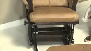 Dutailier Sleigh Glider - Espresso & Velvet Taupe - Product Review Video