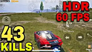43 KILLS🔥 iPhone 13 HDR + 60 FPS TEST GAMEPLAY | PUBG Mobile