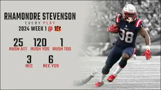 Rhamondre Stevenson Week 1 Replay: Every Run, Target, and Catch @ Cincinnati Bengals