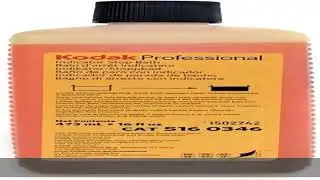 Kodak Indicator Stop Bath For Black and White Films And Papers, 1-Pint Bottle To Make 8-Gallons.