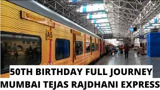 Mumbai New Delhi Tejas Rajdhani Express 3AC Full Journey Mumbai to Delhi on 50th Year Golden Jubilee