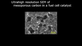 [Materials] Ultrahigh resolution SEM of mesoporous carbon in a fuel cell catalyst