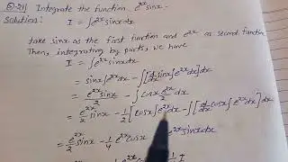 Integrate the function e^2x.sinx .