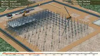 4D Construction Schedule Animation  Industrial Plant