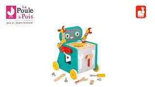 Chariot Robot Brico'Kids - Janod - lapouleapois.fr