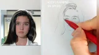 keep drawing Day1581【2X speed】face figure drawing painting #sketch portraitdraw
