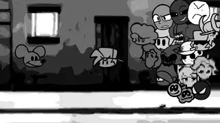 FNF - Happy but Every Turn a Different Character Sings It (Sunday Night)