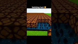 Minecraft Satisfying Hack 😊 #shorts #minecraft