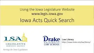 Iowa Acts Quick Search
