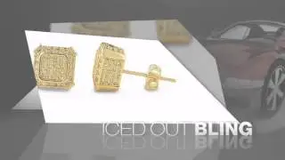 Ballers Lemonade Hip Hop CZ Earrings