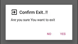 Exit app with dialog box Android Studio