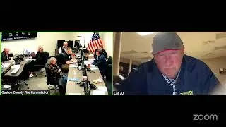 Gaston County Fire Commission's Zoom Meeting