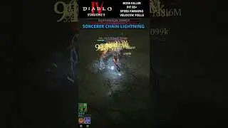#diablo4 SORCERER CHAIN LIGHTNING VELOCITA' FOLLE - TOP CLASSE S SPEEDFARMING 100%CRIT RATE #shorts
