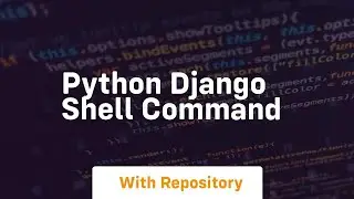 python django shell command