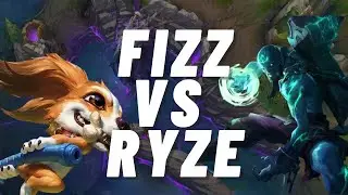 FIZZ vs RYZE MID matchUP | Main Fizz | Season 14 |