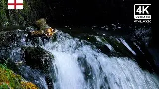 4K Waterfall Background | Lake District | Relaxing Ambient Wallpaper | 365
