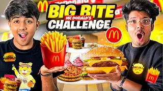 McDONALDS FOOD CHALLENGE 🍔GONE Wrong 🍴 Big Bite Challenge 😱| TSG Jash vs TSG Mann - Mann Vlogs