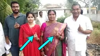 TRS Leader Padma Devender Reddy Family Cast Their Votes | #TSElections2018 | #CastYourVote2018