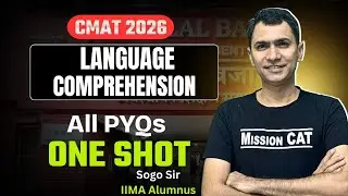 Language Comprehension- All PYQs one Short  | CMAT 2026 #cmat2026
