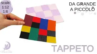 Come fare un tappeto in miniatura con campioni di stoffa