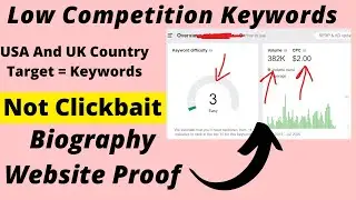Biography Low Competition Keywords List With High Traffic | USA & UK Traffic Keywords Research  2020