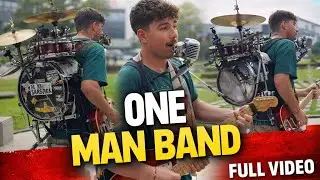 Justin Bieber Band Street Performance &mdash; Playing Multiple Instruments at Once🔥