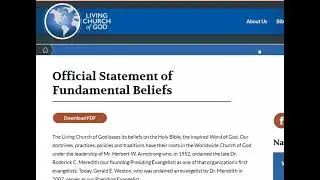 The Living Church of God exposed for a false gospel..