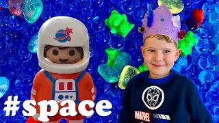 ASTRONAUTENGEBURTSTAG im WELTALL👨‍🚀🚀 GEFÄHRLICHER Einsatz auf dem TEDDYPLANETEN #playmobil #orbeez