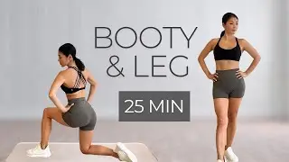 25 Min Booty & Legs Workout | No Equipment Lower Body Burn | Strong Glutes & Legs