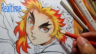 Realtime drawing Rengoku kyojuro | Kimetsu no yaiba
