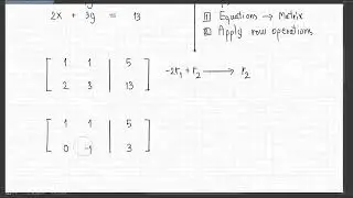 โจทย์ row operations 4 Linear Algebra พีชคณิตเชิงเส้น