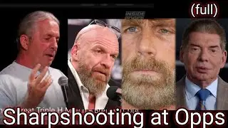 Bret Hart Says HHH is Average at Best and a Politician  - Sharpshooting at Opps - Full Video 