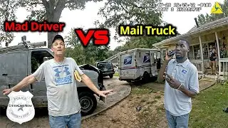 Driver Rams Mail Truck into House in Wild Hit-and-Run