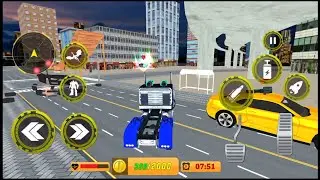 Dragon Robot Police Car Games - Android Gameplay #3