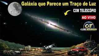 A Galáxia de Perfil que Corta o Espaço - com Telescópio