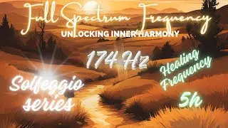 Stress Reduced vibrations 174 hz | pain relief frequency | Solfeggio frequency  | 5h deep meditation