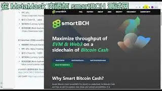 如何在 MetaMask 中添加 smartBCH 主网络及测试网