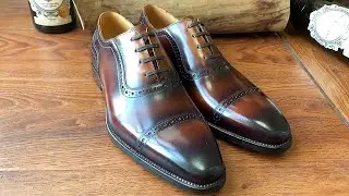 Italian Stylish Handmade Genuine Leather Mens Oxford Dress Shoes